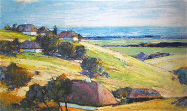 Image - Vasyl H. Krychevsky: Early Autumn in the Poltava Region (1943).